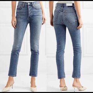 RE/DONE High Rise Ankle Crop Mid 80’s Wash